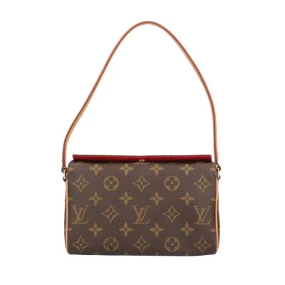Louis Vuitton Recital Monogram Handbag Canvas Brown